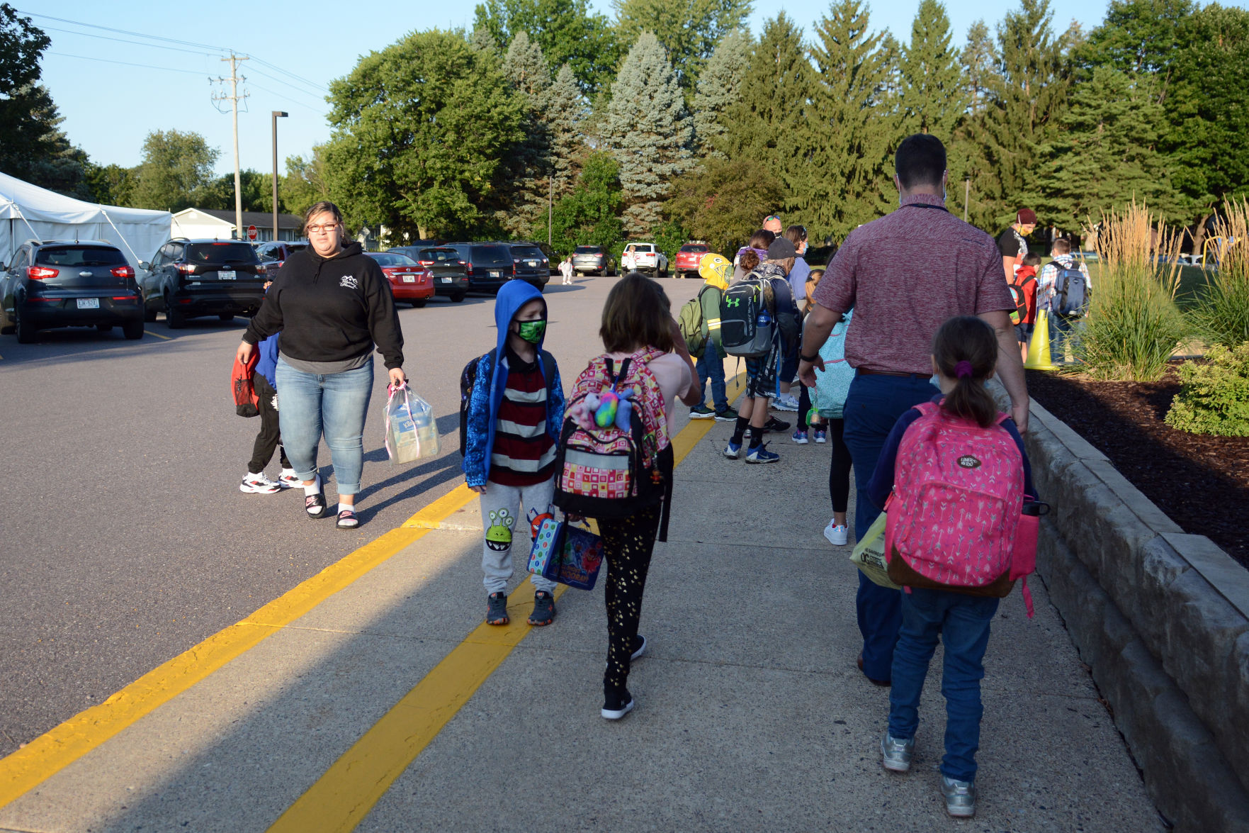 First day of school 2020 in Baraboo